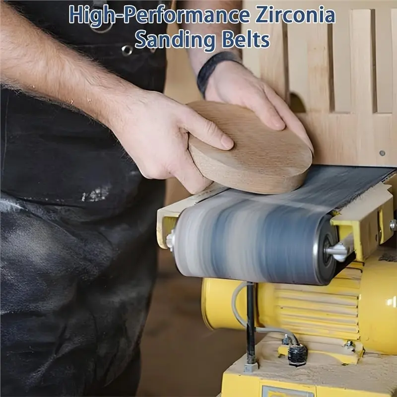 AT63-3X18 Inch Sanding Belts 20 Pcs (4 Grit, 5 Each Of 40,60,80,120 Grits) Heavy Duty Belt Sander Zirconia Belt Sander Paper