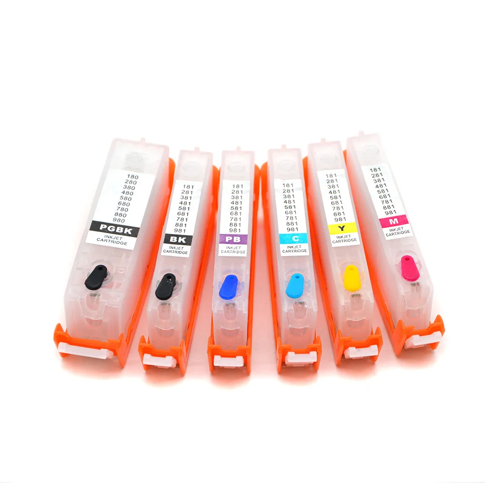 Europe PGI-580 CLI-581 Refill Ink Cartridge with Chip for Canon TS6350 TS6351 TS705 TS8252 TS8350 TS8351 TS8352 TS9150 TS9155 - Image 2
