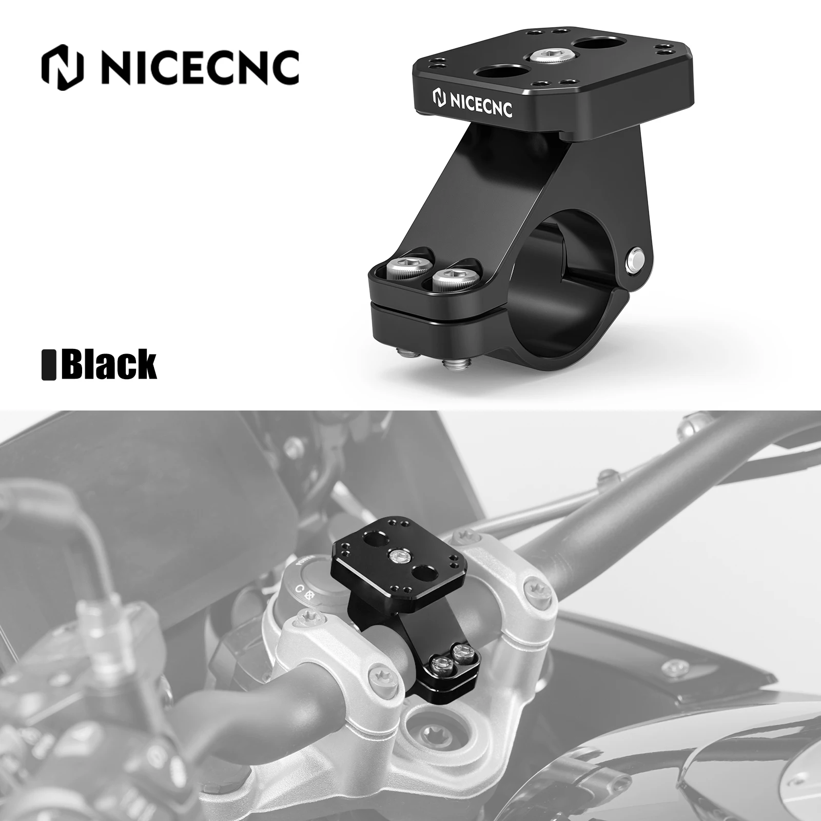 Motorcycle 32mm Handlebar Clamp GPS Mounting Bracket For BMW R1200GS/R1200GS Adventure 2013-2018 R1250GS Adventure 2019-2023