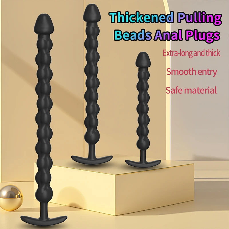 Consolador Anal Extra largo, tapón Anal, masajeador de próstata, cuentas anales Gay para adultos, estimulación más profunda, Juguetes sexuales del clítoris del punto G para hombres y mujeres