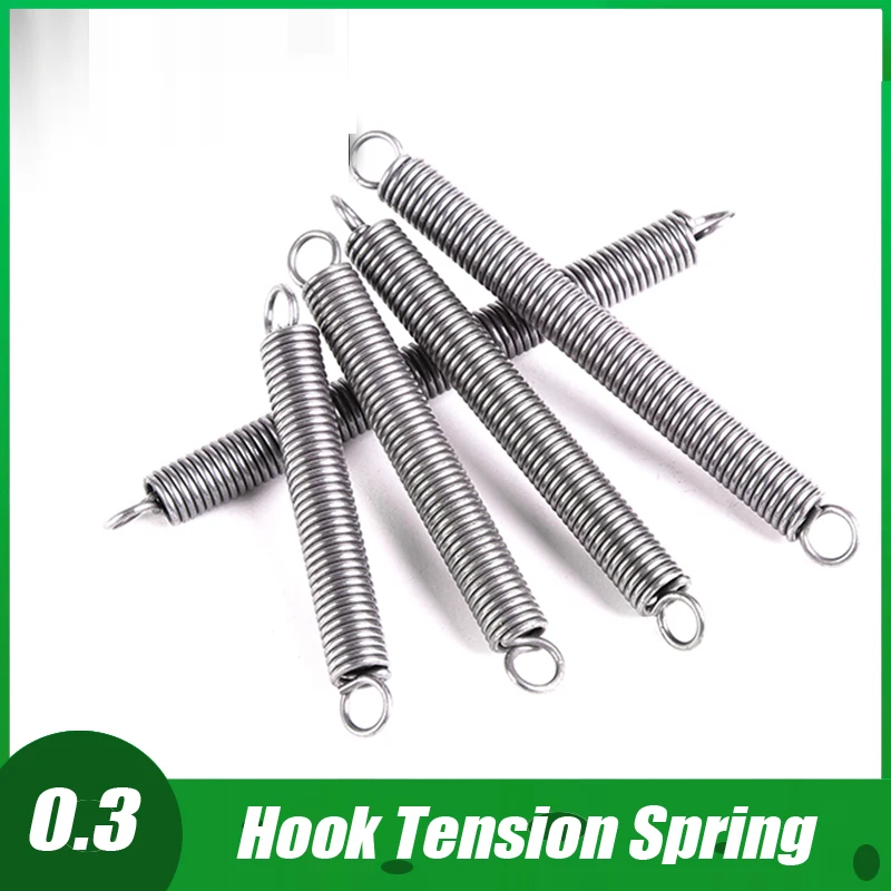 

10Pcs/set Spring Assortment 0.3mm Original color Compression Springs Mechanical Extension Springs Set for Home Repairs