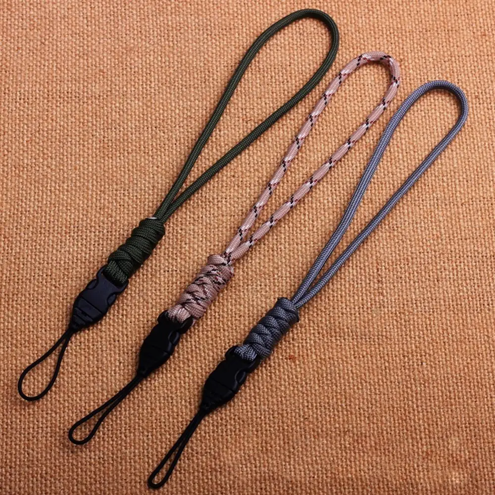 High Quality High Strength Parachute Cord Hanging Rope Paracord Keychain Key Ring Camera Anti-lost Lanyard