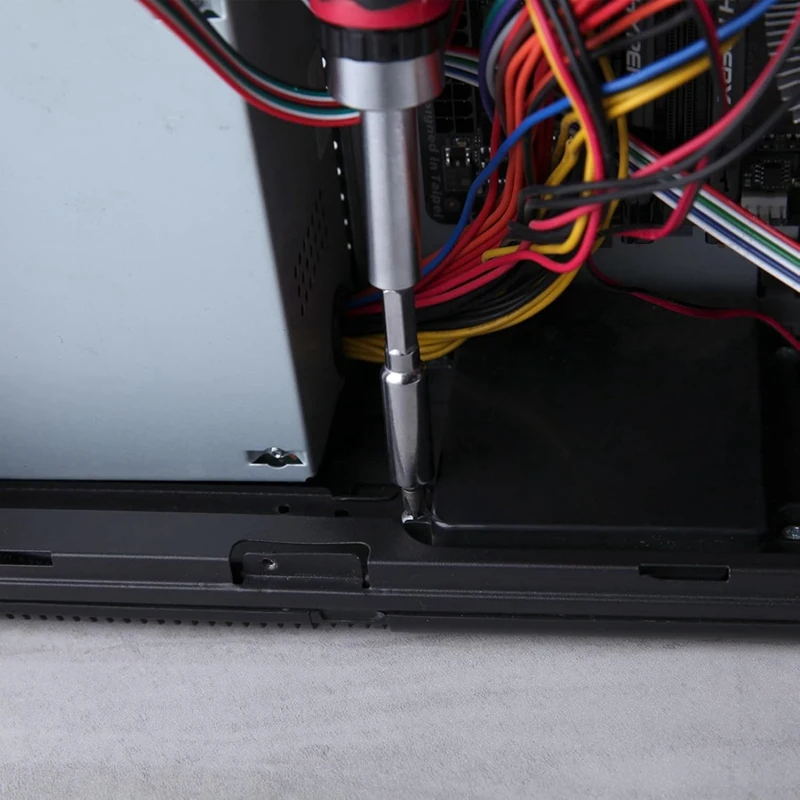 BAAG-65PCS Set Mata Obeng & Soket Ratcheting, Set Mata Obeng Multi Alat Obeng dengan Pegangan Ratchet