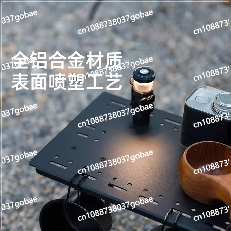 Outdoor Camping One Unit Maza Folding Table and Chair Portable Picnic Table Liftable Aluminum Alloy Table Plate