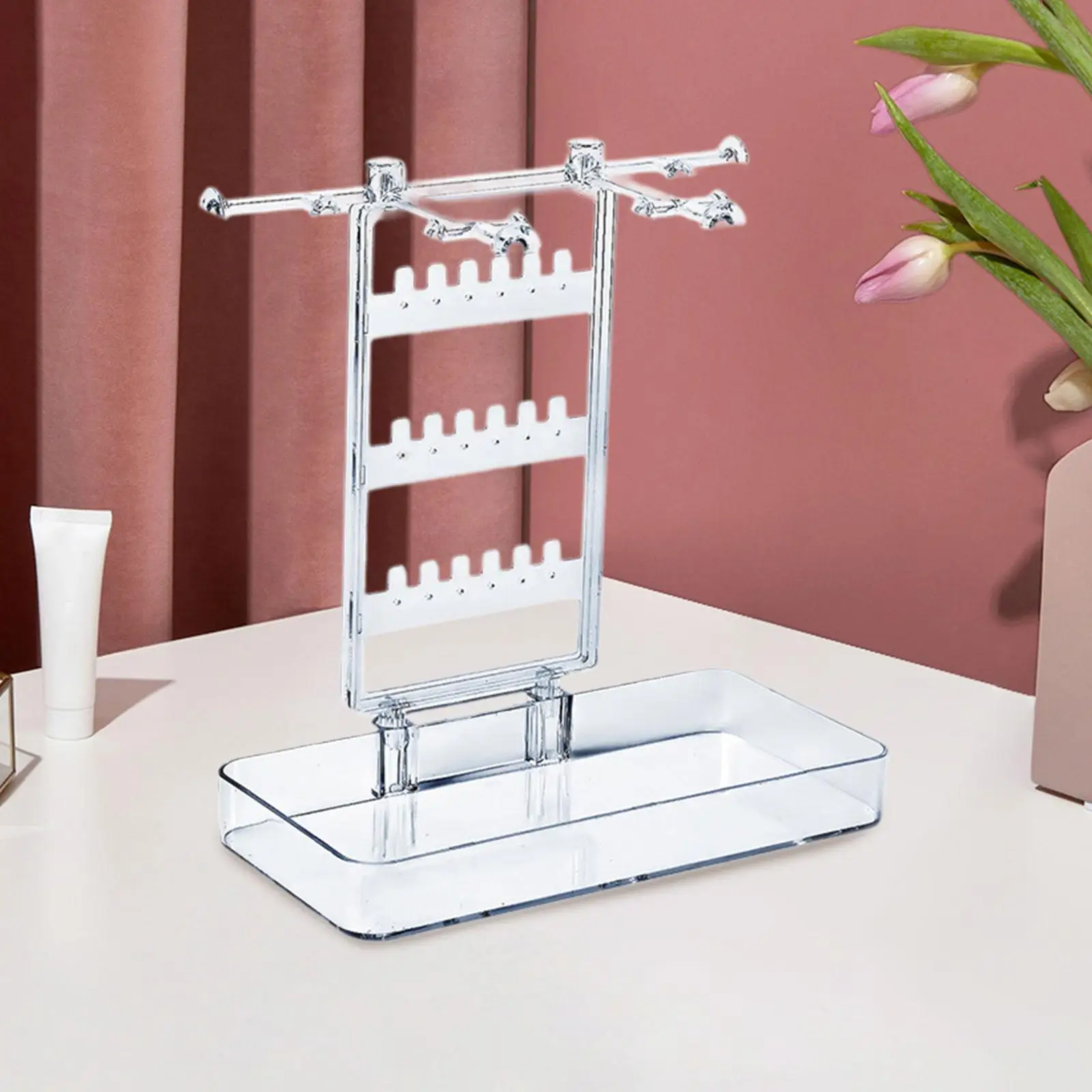 

Jewelry Stand Earring Holder Stand Tabletop Earrings Organizer for Women