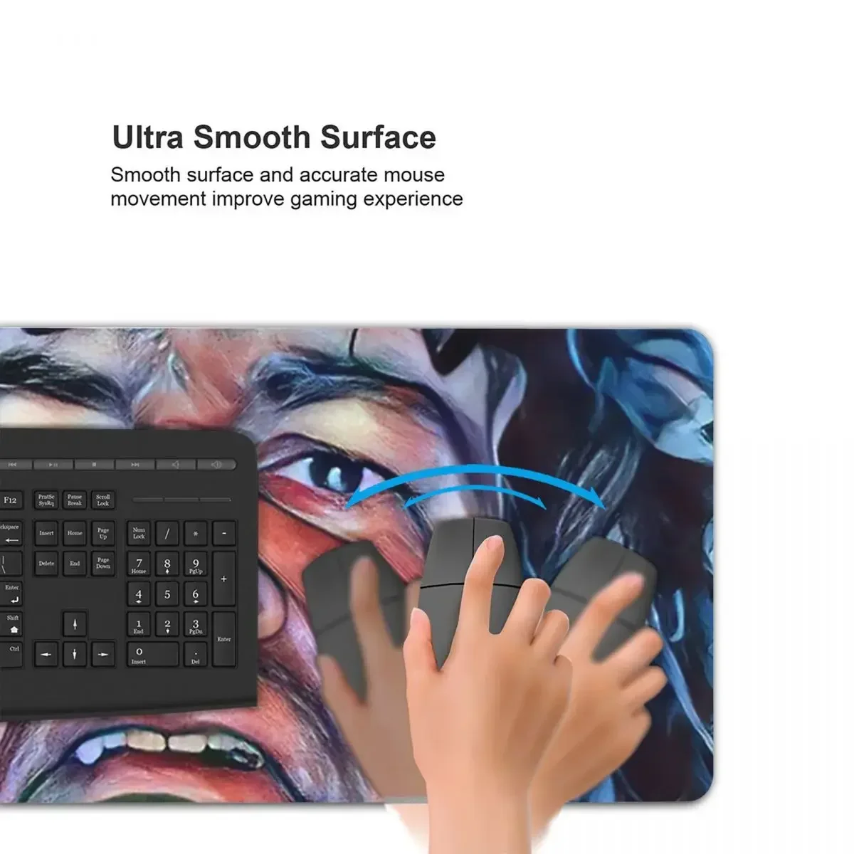 Dean Ween Gitaar Gezicht Grote Muismat Computer Toetsenbord Muis Mat Gaming PC Laptop Bureaumat Kantooraccessoires Tafelmatten