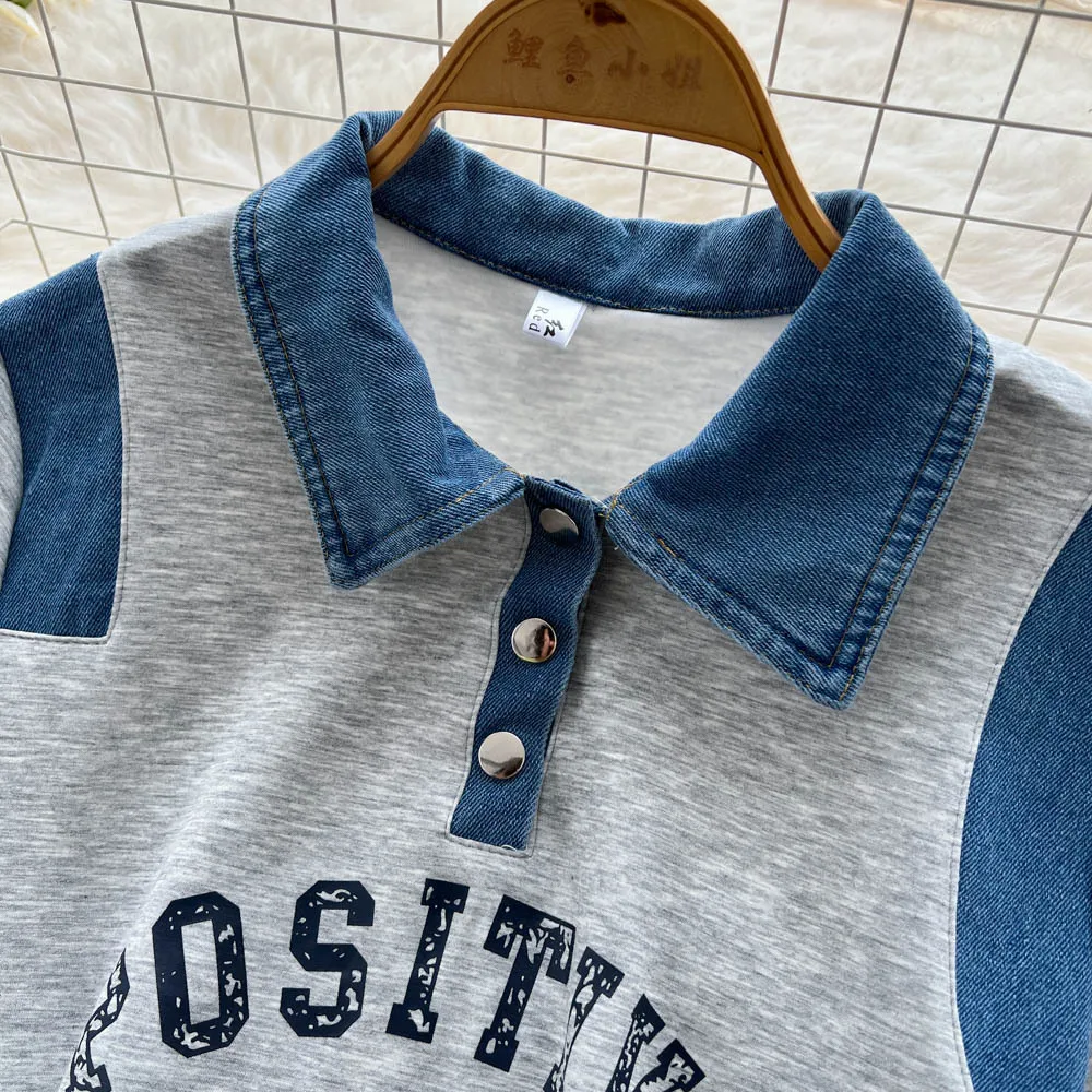 Conjunto de calças femininas conjuntos de duas peças conjuntos de correspondência manga curta casual topos perna larga calças compridas rendas até cintura elástica y2k streetwear