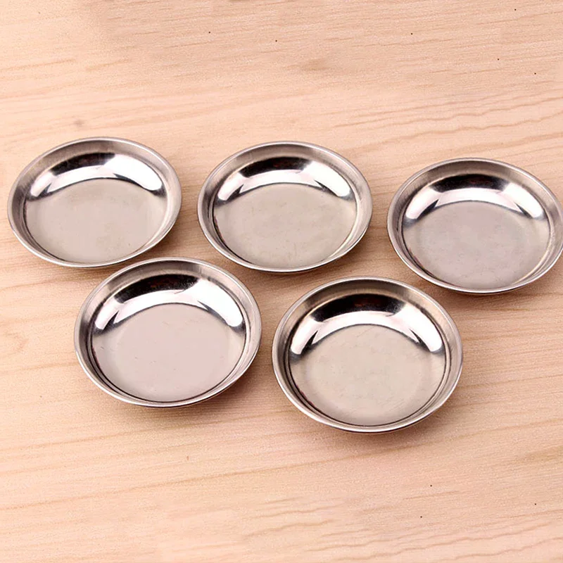2/6Pcs Stainless Steel Painting Color Bowls Oil Paint Trays Paint Color Mixing Cups Color Mixer Painting Tools