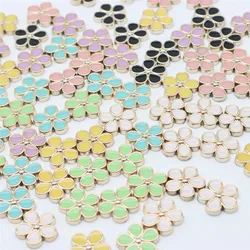 50pcs Round flower alloy accessories handmade hair accessories headdress materials bracelet necklace earrings diy accessories.