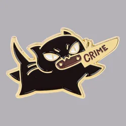 Cute Cat Enamel Pin Cartoon Animal Brooch Pines Lapel Pins Badge on Backpack Clothes Accessories Halloween Jewelry Friends Gifts