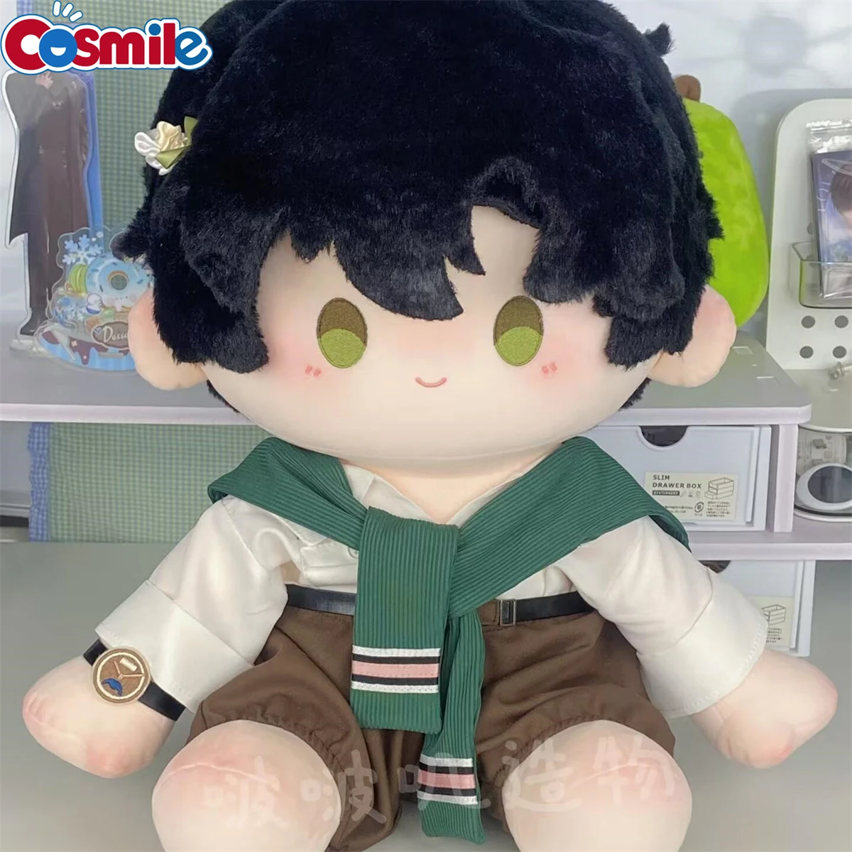 

40CM Anime Love and Deepspace Zayne Cosplay Cotton Stuffed Body Dress Up Sitting Posture Cartoon Figures Pillow Fans Gift soft