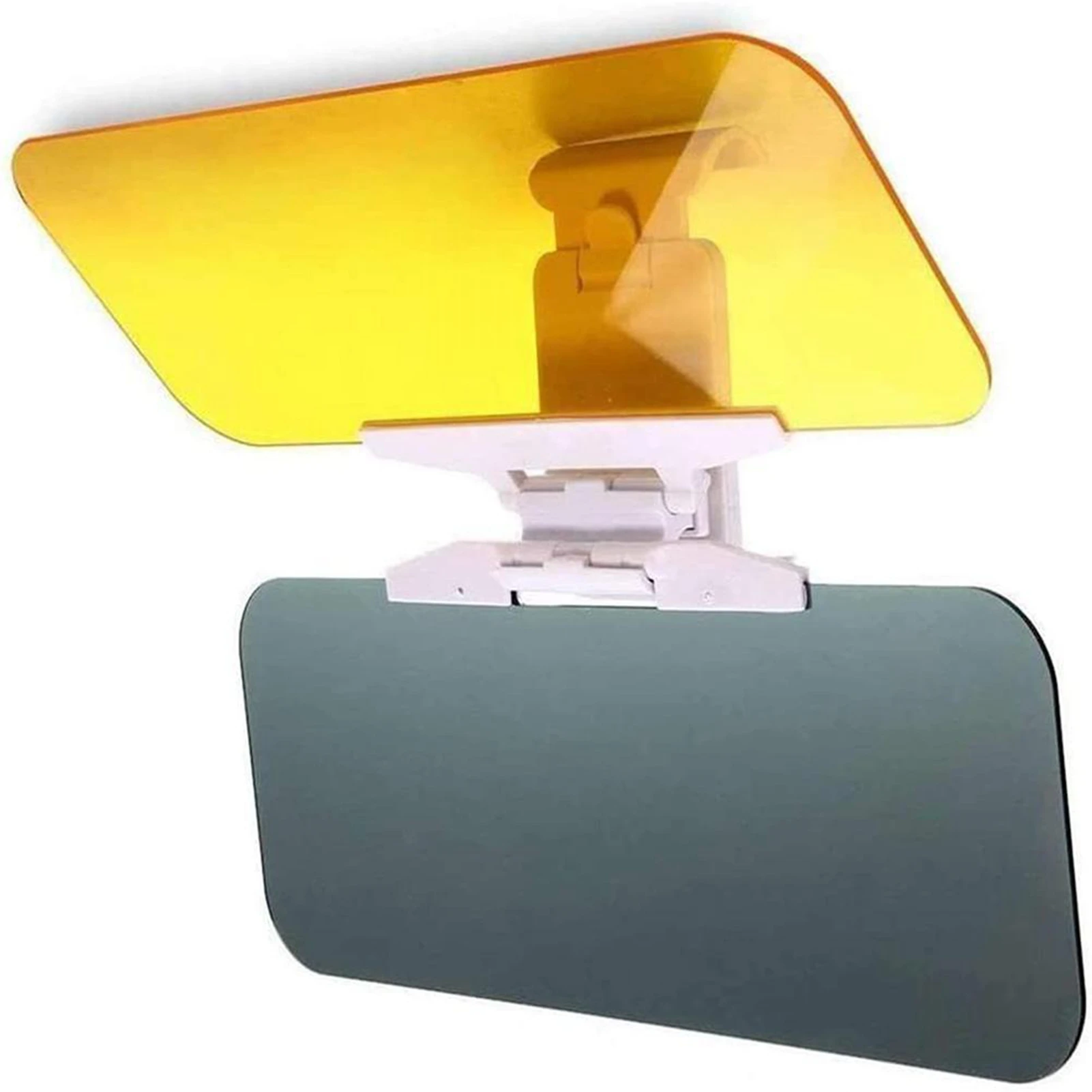 2 in 1 Anti Glare Sun Visor Mirror Cover Sturdy Brown Yellow High Strength High Definition Sun Visor Vanity Mirror Cover for Car