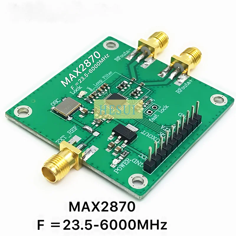 MAX2870 Module 6000MHz  23.5MHz - 6GHz PLL RF Signal source module RF signal generator module board