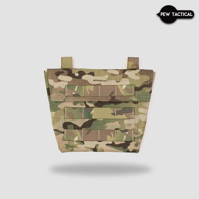 PEW Tactical Abdominal Panel Pouch Crotch Guard Groin Protective Belly Bag Fanny Pack with Foam Lining for Hunting Vest UA90