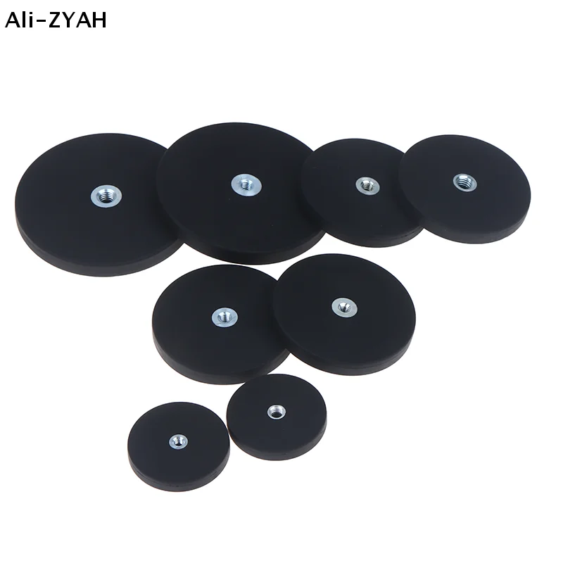 【A1】1/2Pcs 43/66/88mm Bolt Magnetic Base Mount Bracket Clamp LED Work Light Bar Holder For SUV Offroad M4/M6/M8 Internal Thread