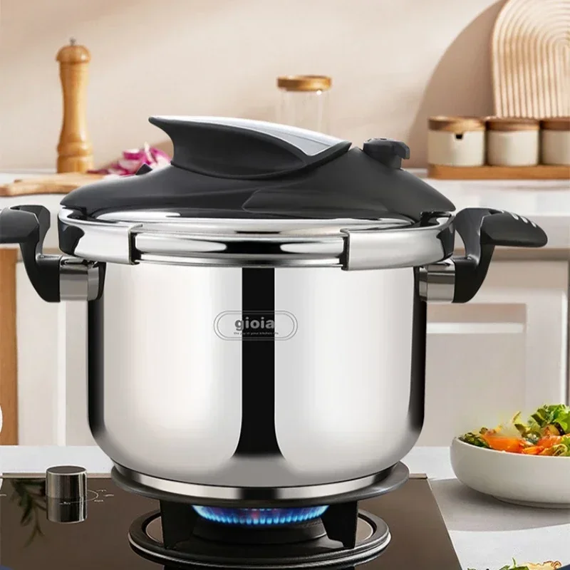 

Gioia 100kpa 6L Pressure Cooker Multi-function 304 Stainless Steel Explosion-proof General Use for Gas and Induction Cooker