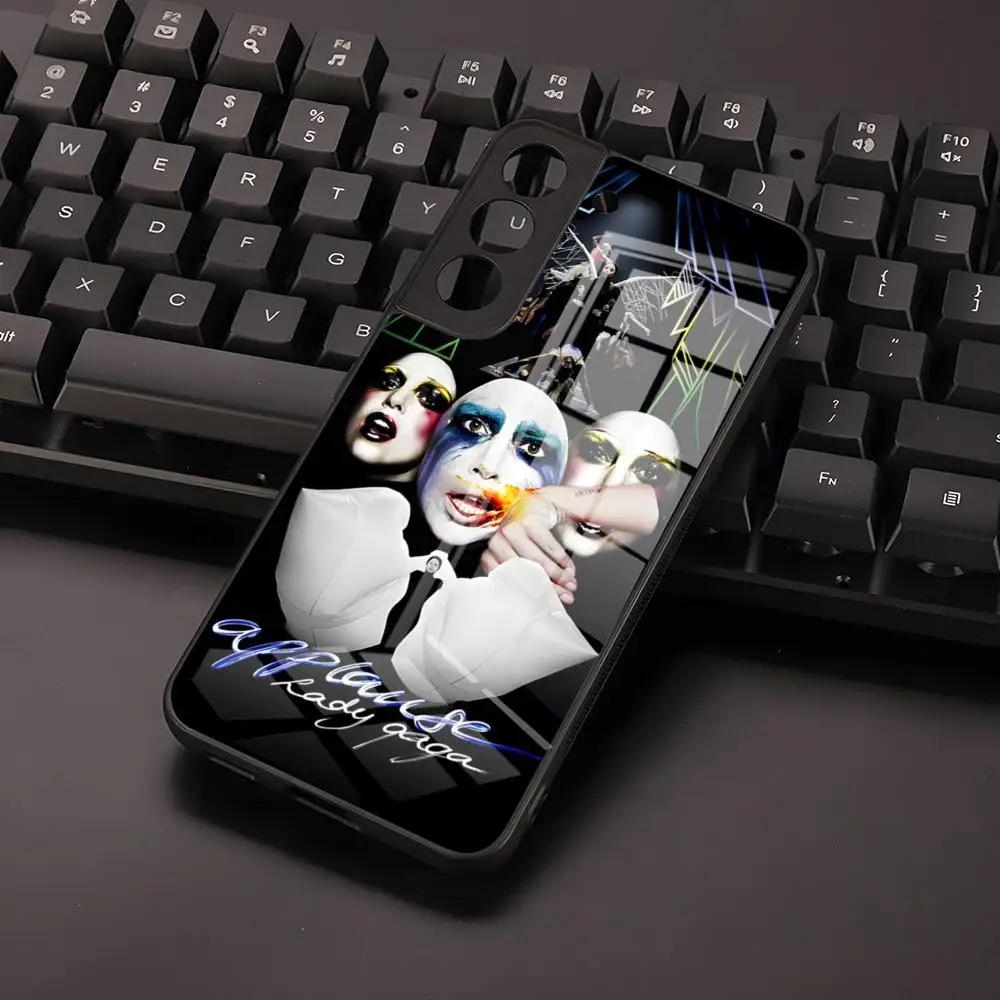 Singer-Lady Gaga Phone Case For Samsung S24 S23 S21 S20 S22 A24 A34 A54 A53 M54 Glass Back Cover image 6
