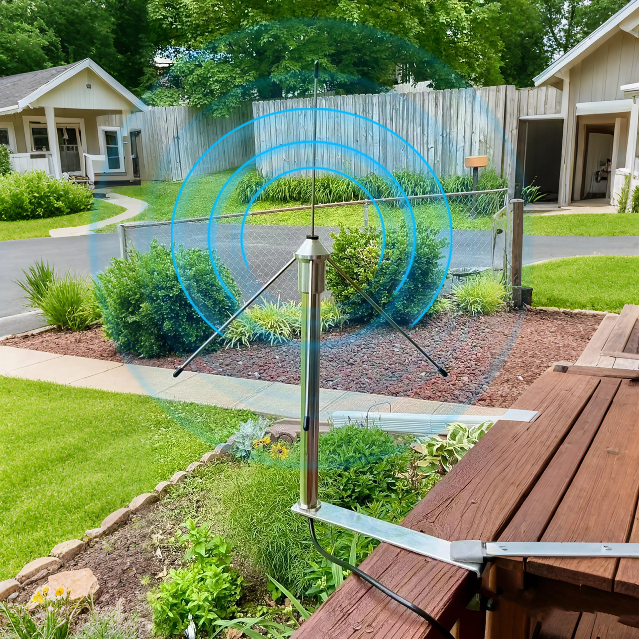 GP-868 SDL 868MHz Ground Plane Base Station Antenna Kit 10m Cable TNC Female to N Female Compatible with Videofied XT-IP XV-IP view 6