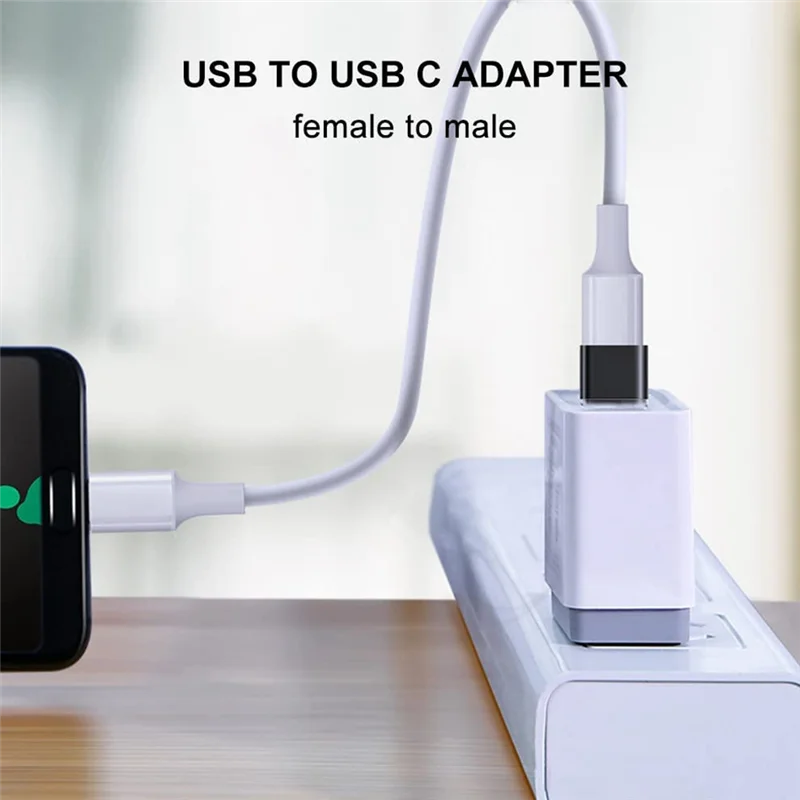 Adattatore da USB C a USB, adattatore da USB C a USB 3.0 OTG, USB femmina a USB-C maschio compatibile per MacBook Pro, Samsung Galaxy