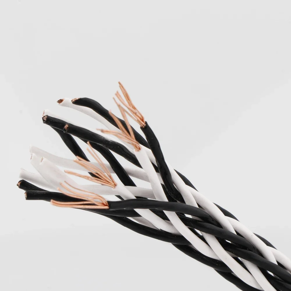 L318 Preffair 8VS/8TC 16Stand OCC Copper Speaker Cable HiFi Audio Loudspeaker Wire For Speaker Amplifier CD DVD Player Turntable