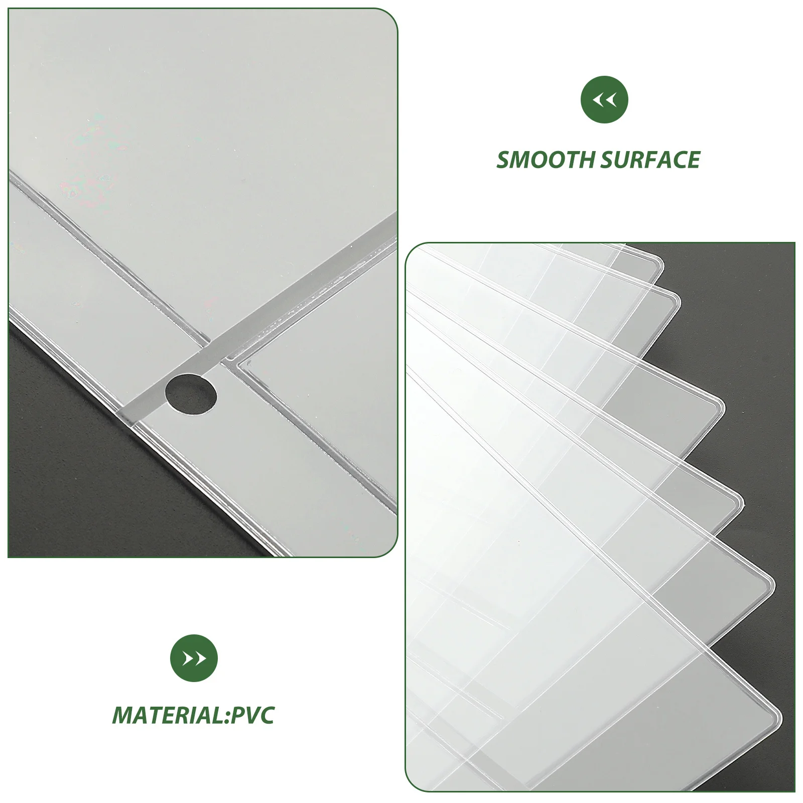 

10Pcs Currency Holder Pages Money Collection Album PVC Material Currency Collecting Pages Storage Protector