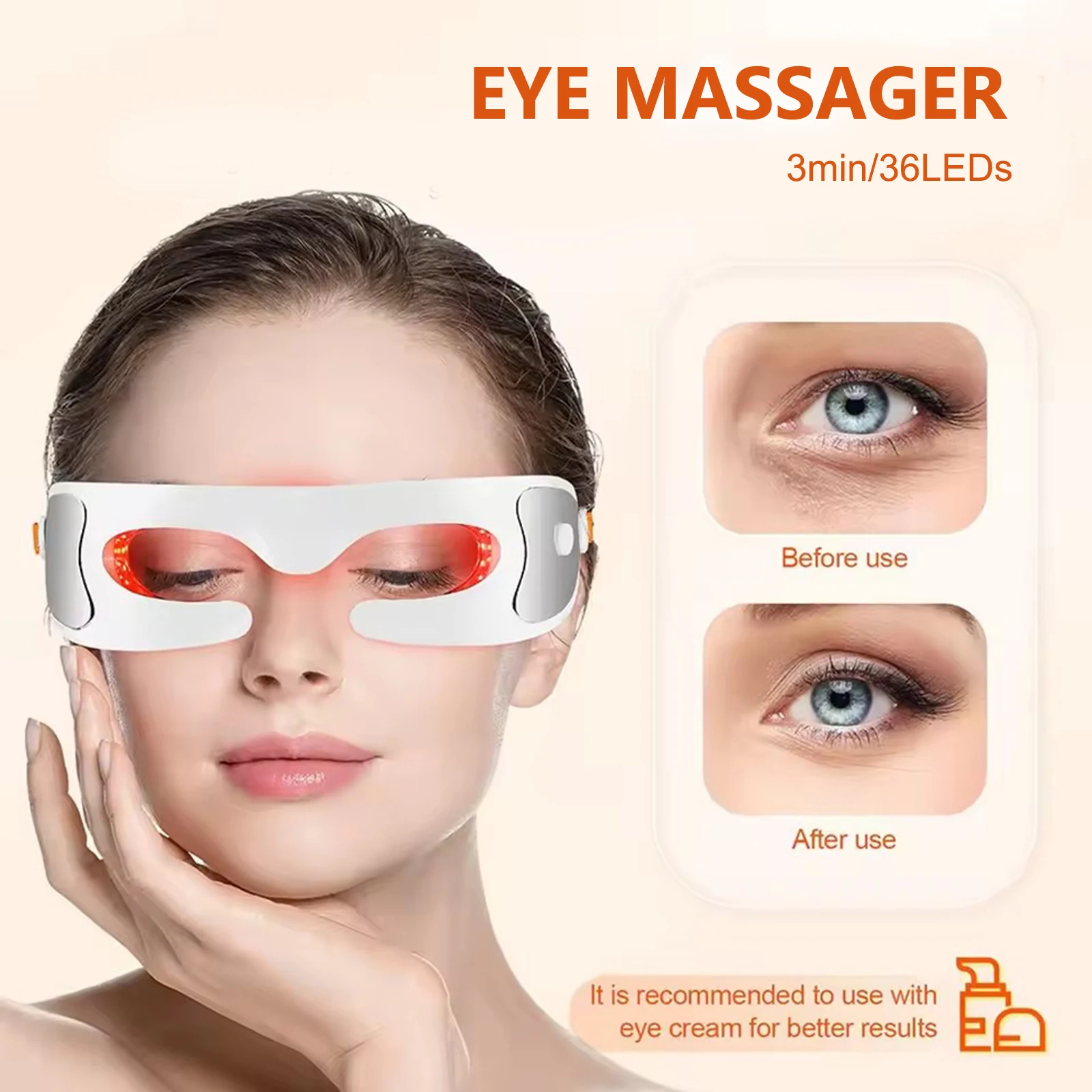 

3D массажер для глаз, снятие усталости глаз, релаксация, снимает темные круги, лифтинг глаз, антивозрастной светодиодный вибрационный инструмент для массажа глаз