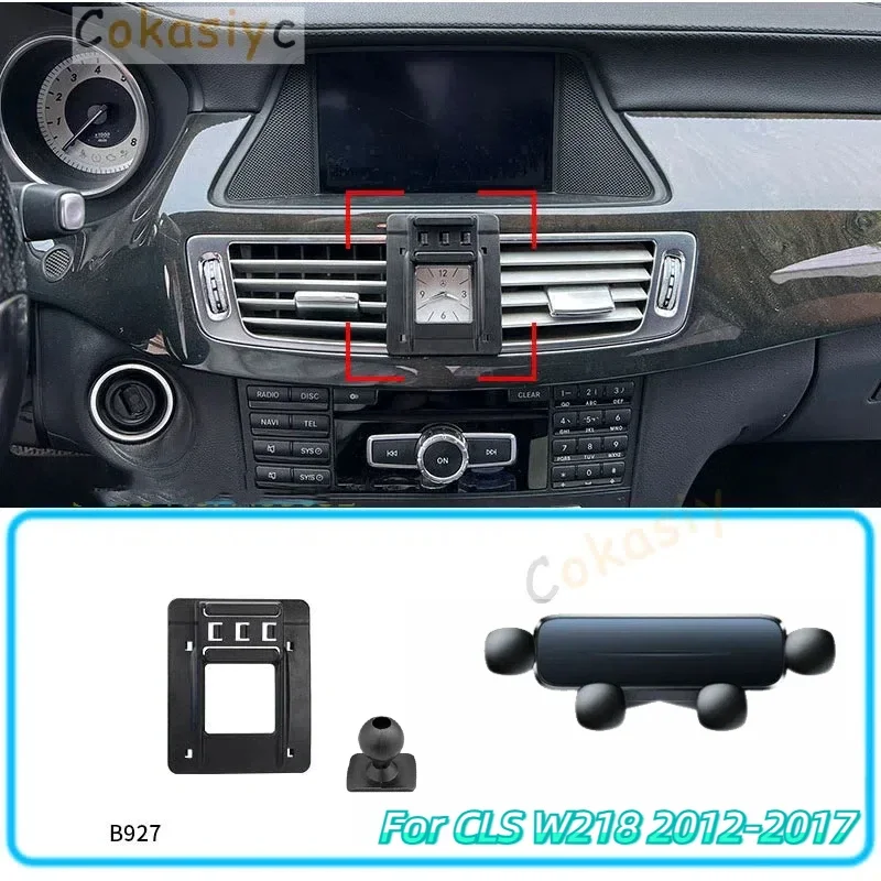 

Автомобильный держатель телефона для Mercedes Benz CLS W218 2012-2017, гравитационная подставка, поддержка горизонтального GPS-кронштейна для мобильного телефона, аксессуары с