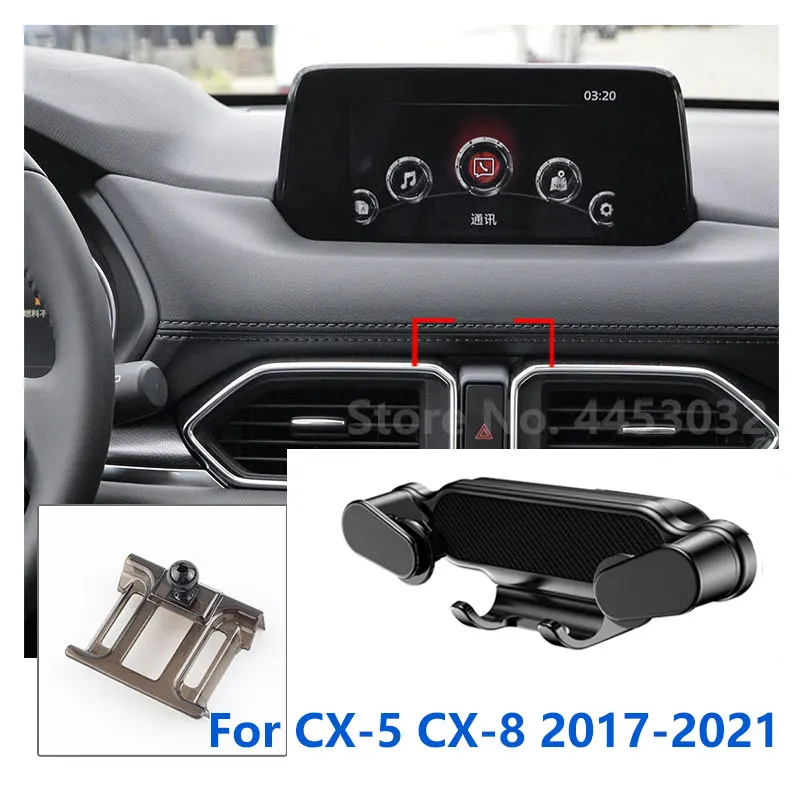 

Специально для Mazda CX-5 CX5 автомобильный держатель для телефона гравитационная подставка для мобильного телефона Поддержка GPS крепление на вентиляционное отверстие аксессуары 2013-2021