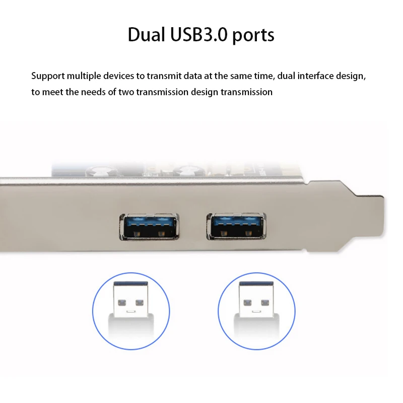 Плата расширения PCIE на USB3.0 USB3.0 HUB для настольного компьютера Адаптер PCIE Riser Card Разветвитель Адаптер Удлинитель PCIe Конвертер Чип VL805