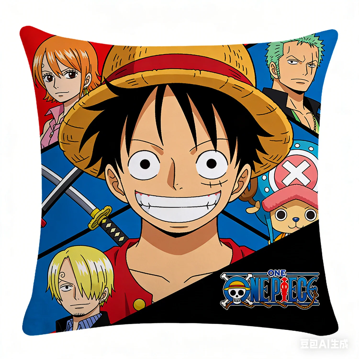 Einteiliger Kissenbezug, dekorativer Kissenbezug mit Anime-Fan-Favoriten-Charakter-Aufdruck für Schlafzimmer, Wohnzimmer und Anime-Enthusiasten