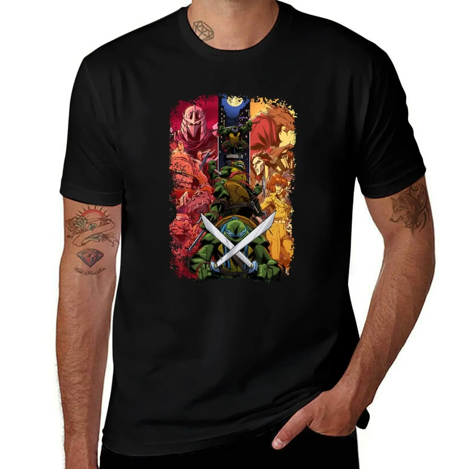 

Teenage Mutant Ninja Turtle Cast T-Shirt summer clothes blanks mens white t shirts