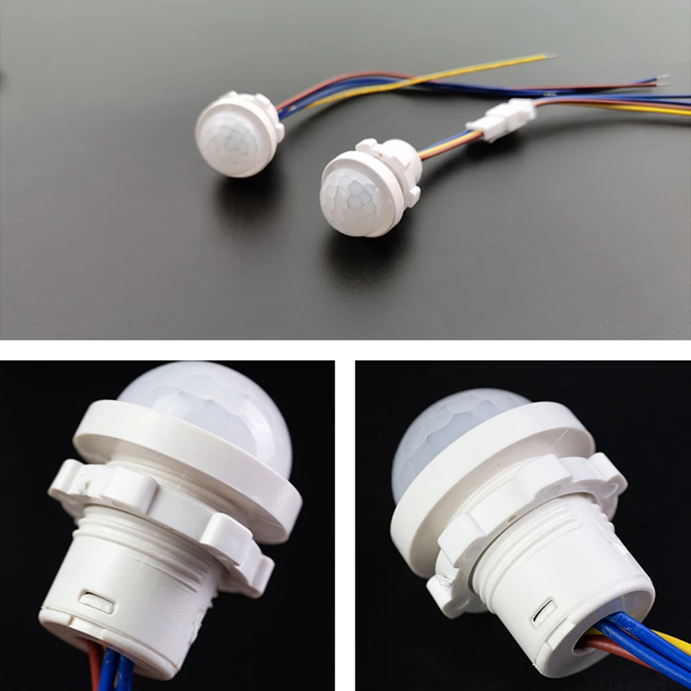 AC110-240V automatische sensor lichtsc halter led pir infrarot bewegungs sensor erkennung mini led empfindliches nachtlicht innen außen