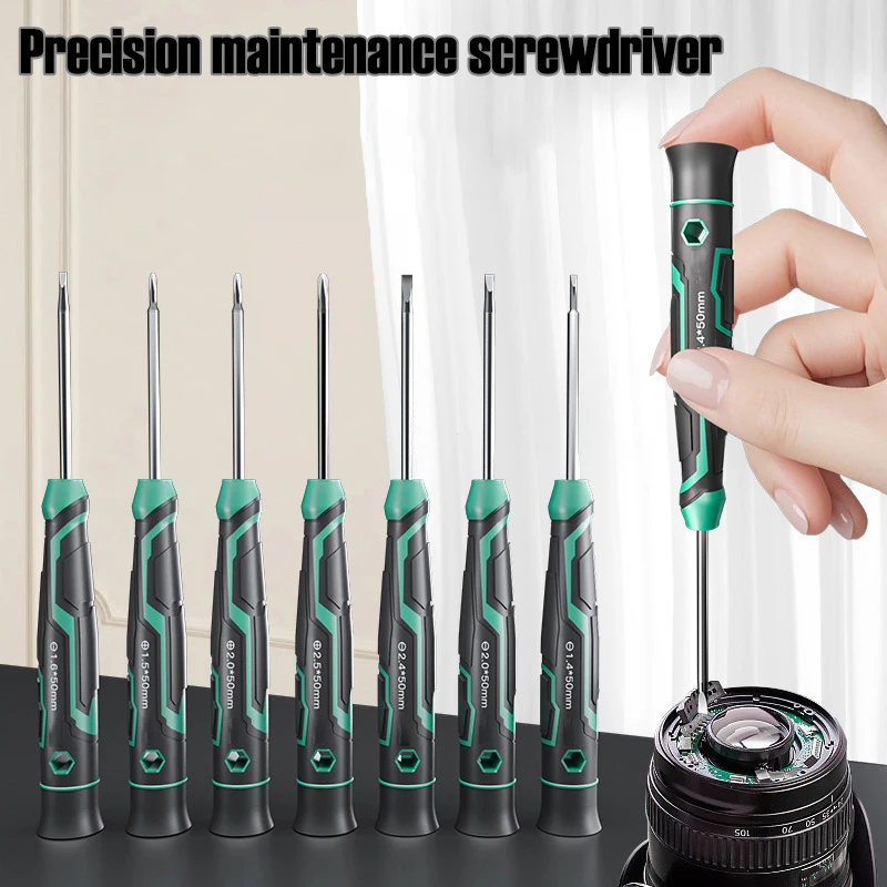  1 Stück Präzisions-Schraubendreher mit Schlitz- und Kreuzkopf, Magnetischer Kopf für Handy, Computer, Kamera, Uhrenreparatur, Handwerkzeuge – Detail 1