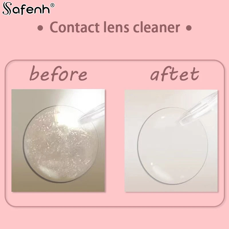 1pc Contact Lens Ultrasonic Cleaning Machine Remove Tear Protein Beauty Pupil Storage Cleaning Container Travel Portable Cleaner