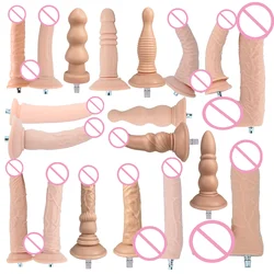 BEAST ROUGH-Anexo Máquina Sexual, Dildos de Carne Grande, Plug Anal para Máquina de Amor para Adultos, Produto Sexual, Vac U Lock, 24 Tipos