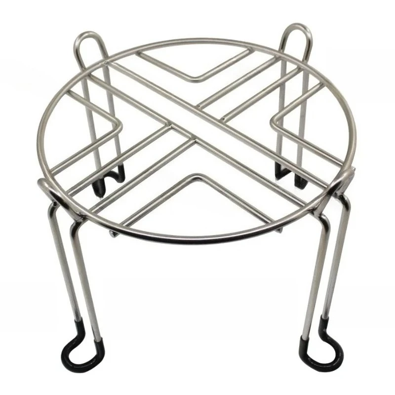 A Stainless Steel Bracket for a Water Filtration System Makes It Easier to Distribute Filtered Water During Camping Trips