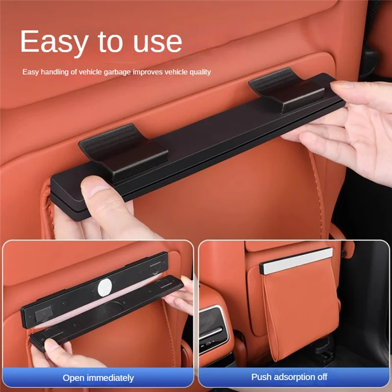 ABJO-For Lixiang L7 L8 L9 2022 2023 سيارة الخلفي كيس النفايات مقعد السيارة الخلفي كرسي معلق الخلفي حقيبة التخزين