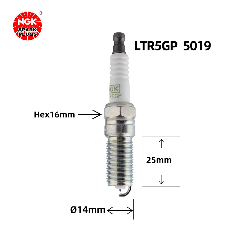 NGK Platinum Spark Plug LTR5GP 5019 is suitable for the new Mazda 6 Raywing B70 Regal Lacrosse Malibu（4PCS)