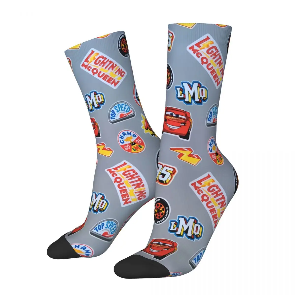 Stickers Socks Printed Men's Stockings Polyester