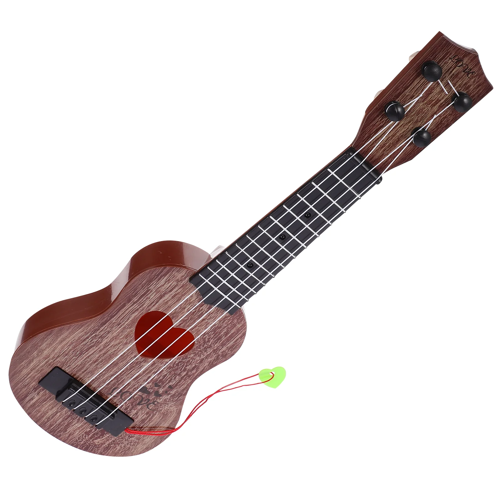 Ukelele de juguete portátil para niños pequeños, guitarra, instrumento Musical dedicado para niños, principiantes de madera, clásico