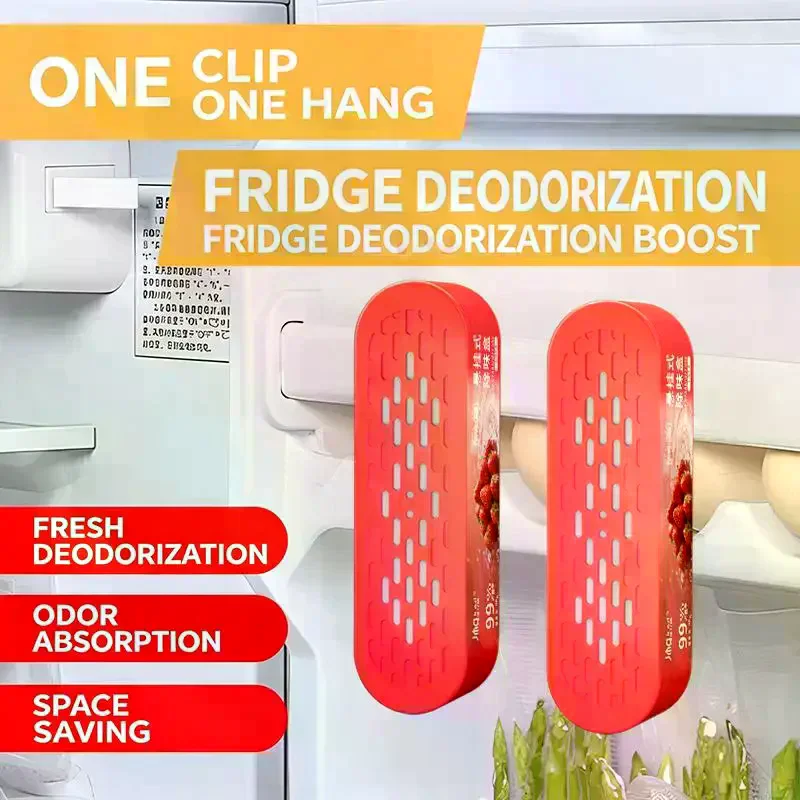 Hanging Refrigerator Deodorizer Box 99 Percent  24H Fast Odor Removal For Kitchen Keep Food Fresh Avoid Mixed Taste