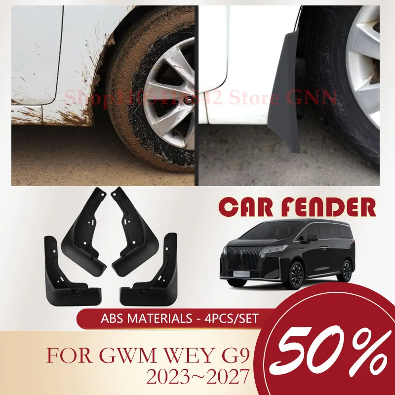For GWM Wey G9/80 FX Super One 2023 2024 2025 2026 2027 M81/M8 Car Mudflaps Mudguards Splash Fender Mud Flap Auto Exterior Parts