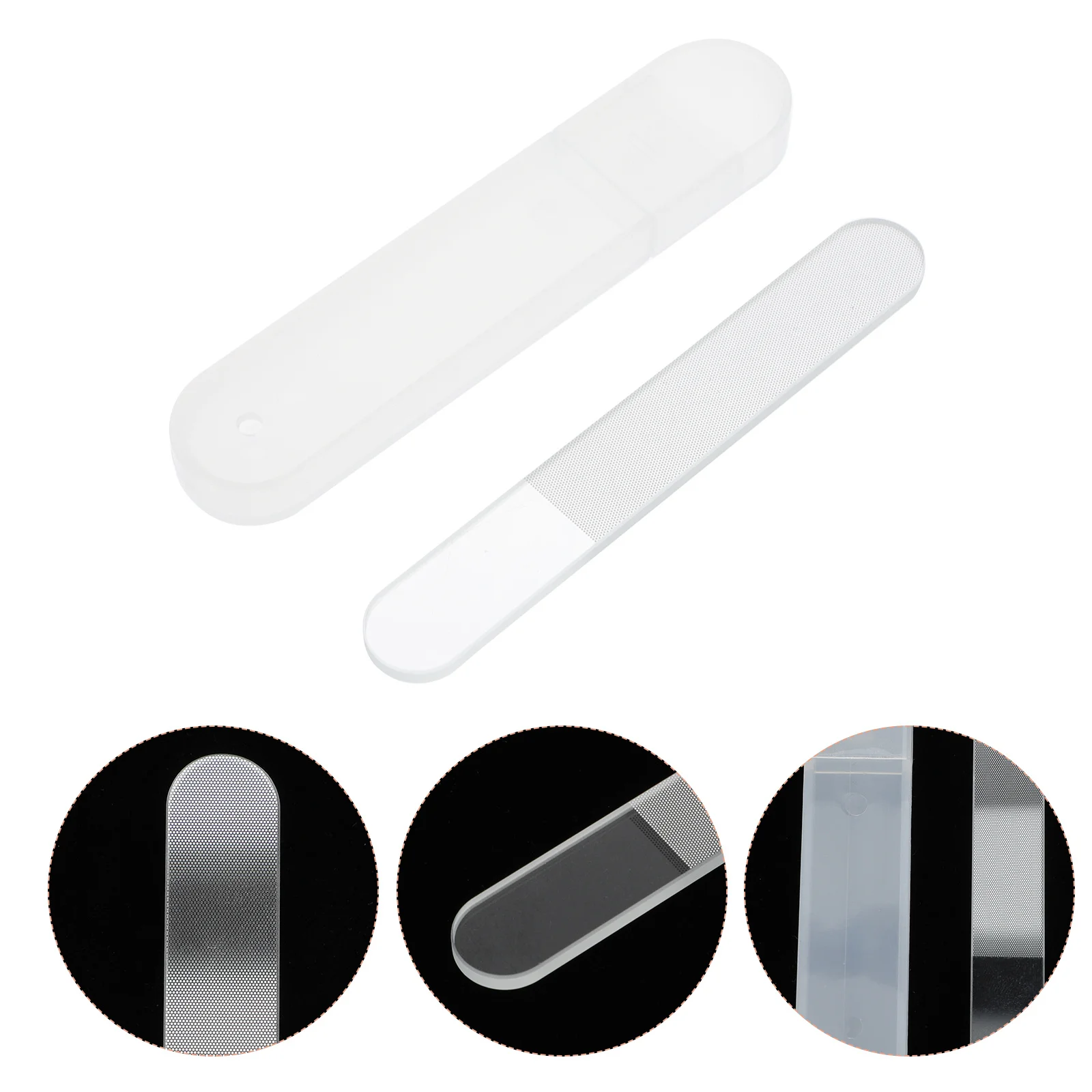 4 مجموعات من مبرد الأظافر الزجاجية، مبرد تلميع احترافي لتشكيل أظافر الأظافر، أداة العناية بالأظافر #3