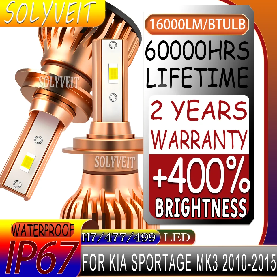 

Simple Installation Wide Illumination Angle LED H7 477 Low Beam Lights For Kia Sportage MK3 2010 2010 2011 2012 2013 2014 2015
