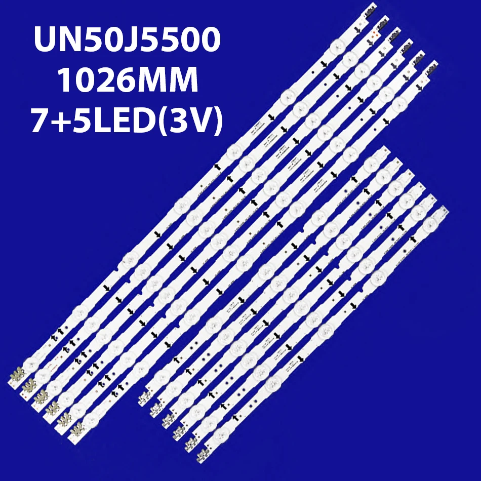 

Лента светодиодной подсветки, 12 ламп для UE50H6270 D4GE-500DCA-R2 D4GE-500DCB-R2 UE50H6350 UN50J5500 UE50H6200 UE50H5000 UE50H5030