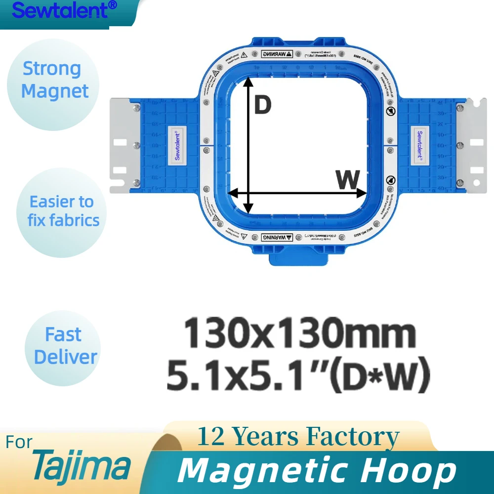 Aro magnético Tajima, más de 15 tamaños para todos los modelos, máquina de coser Tajima, aro magnético para Tajima bordadora maquimaquina de coser