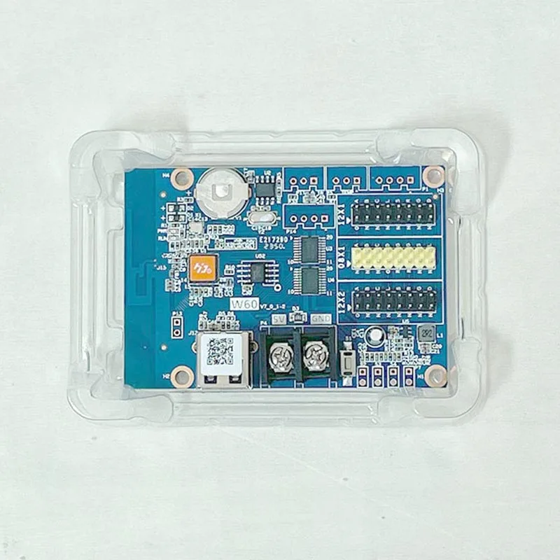 HD-W60 Único Módulo Vermelho com Porta USB, Placa Gráfica Placa Mãe, Display LED Placa de Controle, WiFi, HUB08H, UB12, P4.75, P10