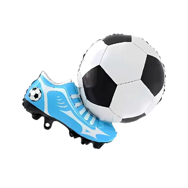 Fußball-Geburtstagsparty-Dekorationen Fußball-Tischgeschirr Teller Becher Tischdecke Ballons Hintergrund-Banner Geschenktüten Jungen-Partyzubehör – Detail 32