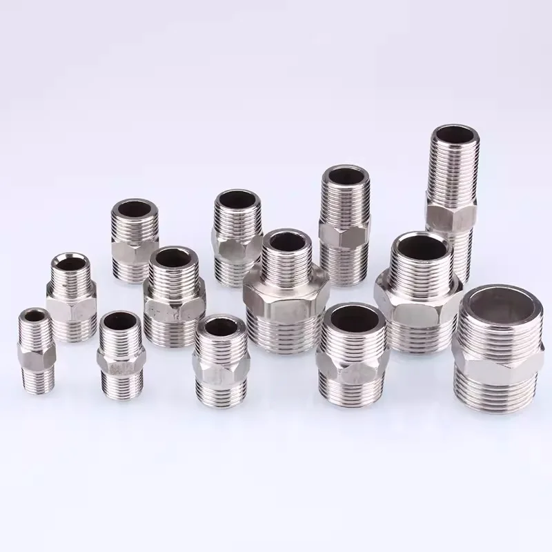 

1/8 "1/4" 3/8 "1/2" 3/4 "1" Нержавеющая сталь 304 Двойные BSPT Трубные соединения с наружной резьбой Редукционный соединитель для труб Dn10 Dn15 Dn25