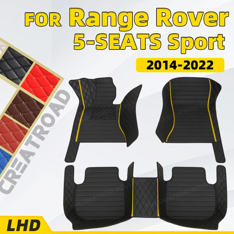 

Custom Car Floor Mats For Land Rover Range Rover Sport 5-Seat 2014-2022 21 2020 2019 2018 Auto Foot Pads Automobile Carpet Cover